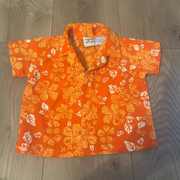 Baby tropical Hawaiian button down shirt. Size 12 months - Picture 1 of 3